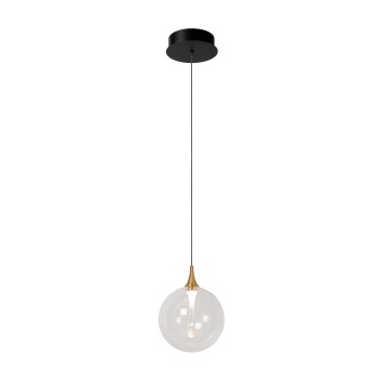 Lucide - GISELA Κρεμαστό Φωτιστικό LED, Διάφανο-Μαύρο Ματ, 2700 K