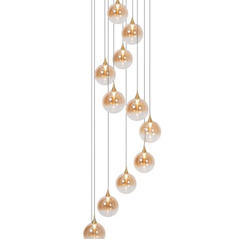 Lucide - GISELA Κρεμαστό Φωτιστικό LED, Μελί-Μαύρο Ματ, 2700 K
