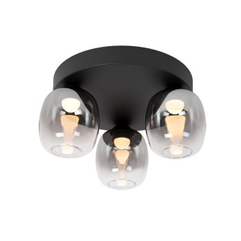 Lucide - TAMINO Φωτιστικό Οροφής LED, Μαύρο Ματ-Φυμέ, 3000 K