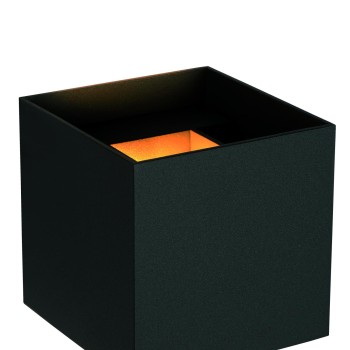 Lucide - AXI Επιτοίχιο Φωτιστικό LED, Μαύρο Ματ (Black Mat) 2700 K