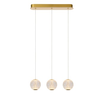 Lucide - CINTRA Κρεμαστό Φωτιστικό LED, Διάφανο-Χρυσό Χρώμα, 2700 K