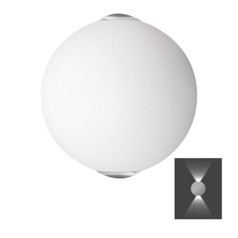 Spotlight - ΑΠΛΙΚΑ ΤΟΙΧΟΥ LED 2X3W 3000K