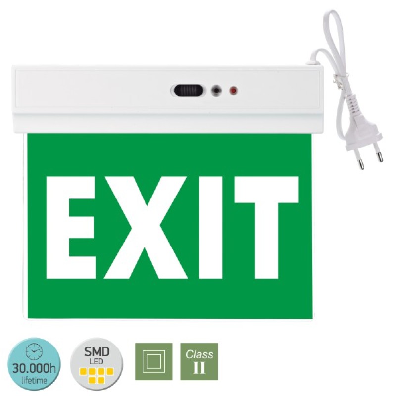 Spotlight - ΦΩΤΙΣΤΙΚΟ EXIT LED 3W 6000K