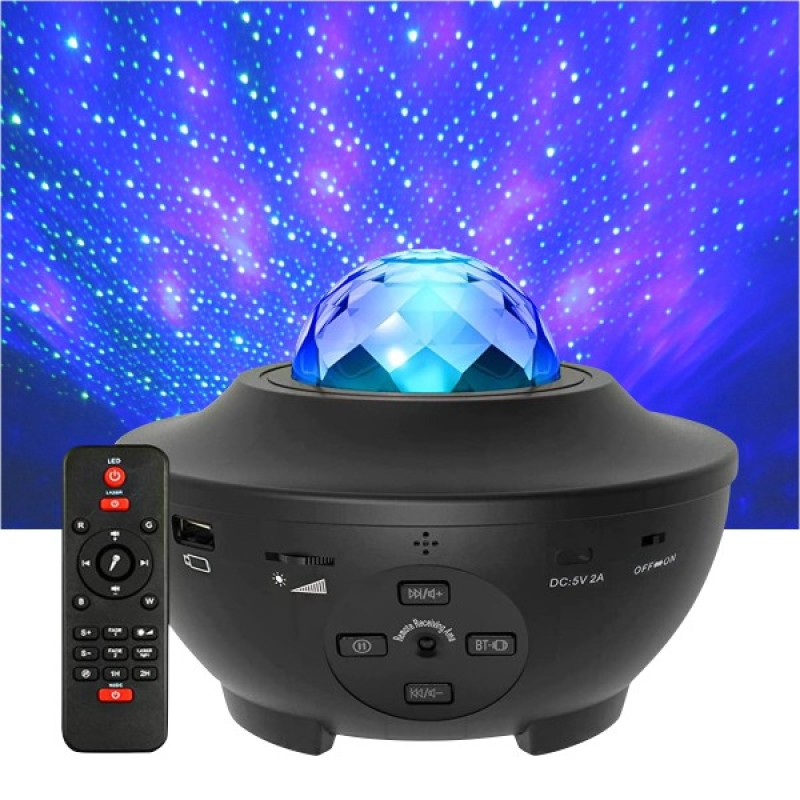 Spotlight - ΠΟΡΤΑΤΙΦ MAGIC LASER GREEN+RGB 8W