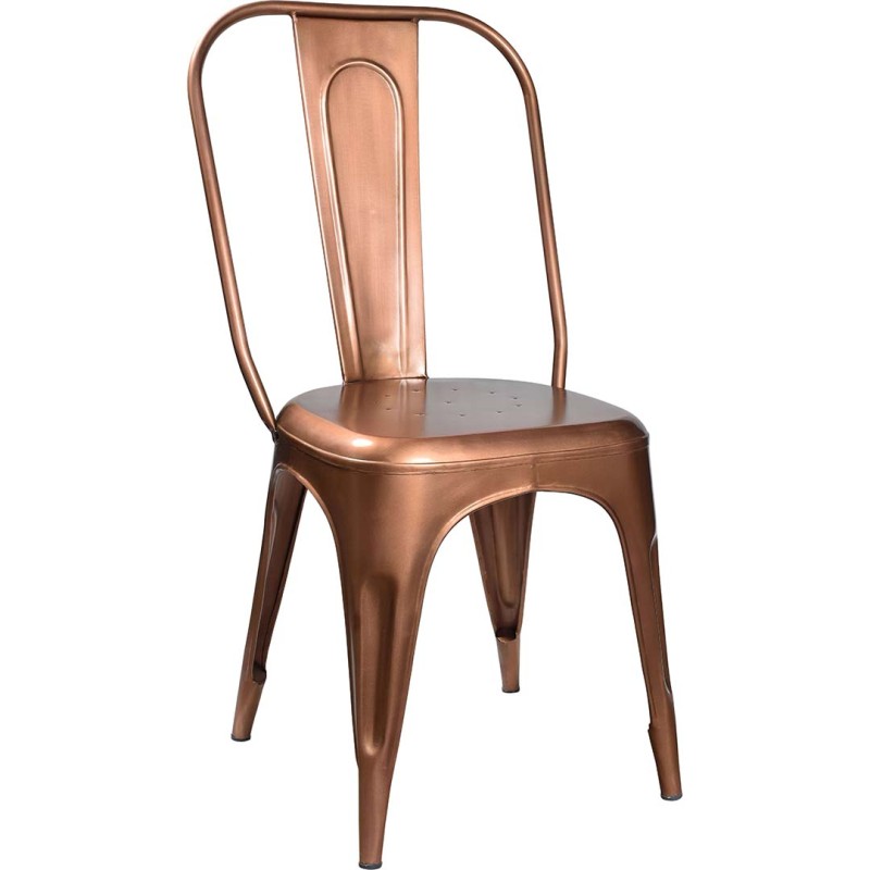 Trademark - LIVING καρέκλα με ψηλή πλάτη - χαλκό Υ:95 x Π:41 x Β:50 cm