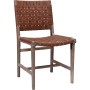 Trademark - James καρέκλα με δερμάτινη πλεξούδα Υ:84 x Π: 46.x Β: 52εκ