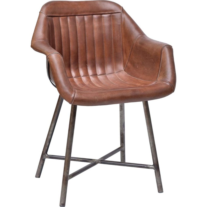Trademark - Icon δερμάτινη πολυθρόνα με υποβραχιόνιο Υ:82 x Π:61 x Β: 48εκ