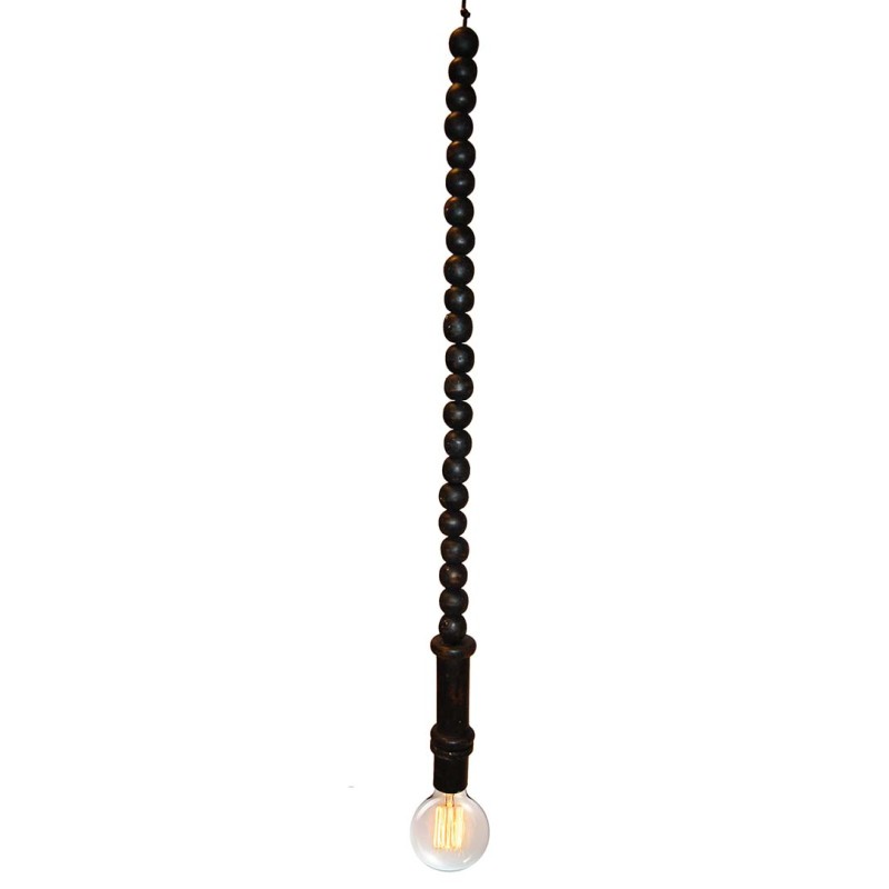 Trademark - Bruce κρεμαστό φωτιστικό - αντίκα μαύρο (Ε27) 	Υ:103cm x Π:5cm x Β:5cm