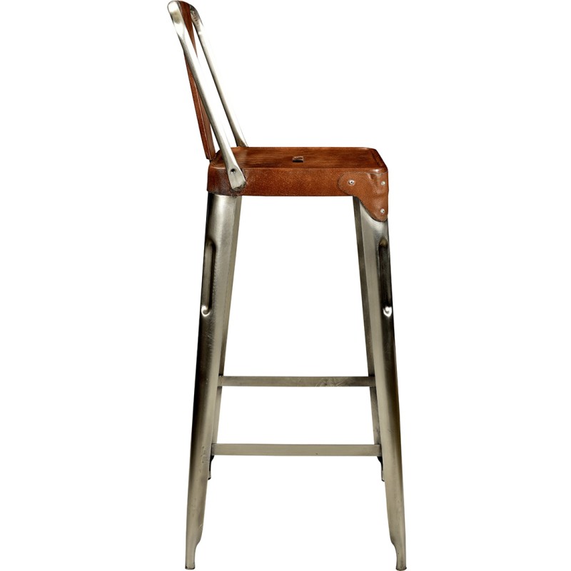 Trademark -Copenhagen σκαμπό μπαρ από σίδερο και δέρμα Υ:105 x Π: 36 x Β: 36 εκ