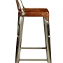 Trademark -Copenhagen σκαμπό μπαρ από σίδερο και δέρμα Υ:105 x Π: 36 x Β: 36 εκ