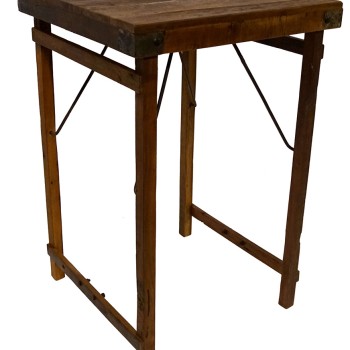 Trademark - Calcutta ρουστίκ ξύλινο τραπέζι καφέ/μπαρ Υ:107 x Π:70x Β:70cm
