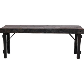 Trademark Amar ξύλινος πάγκος - μαύρος Υ:45 x Π:119 x Β:40cm