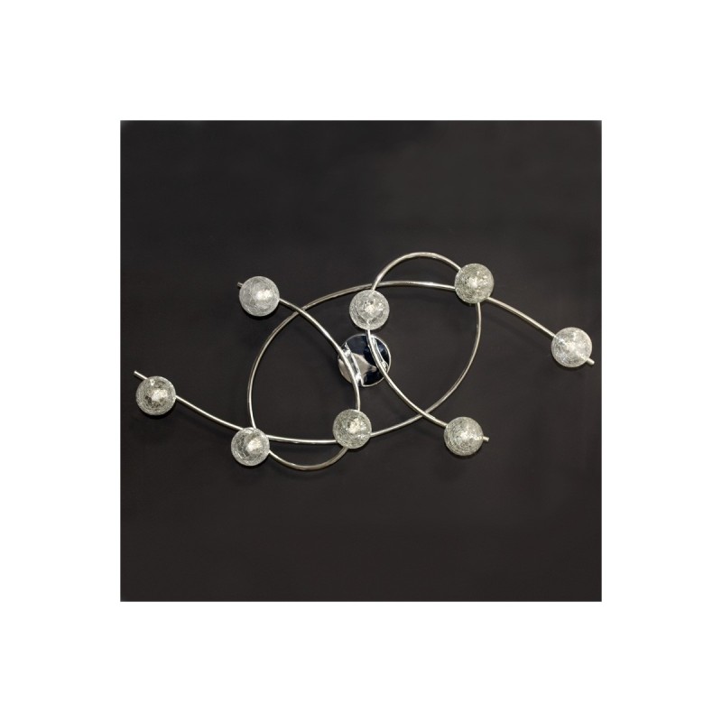 Cristal Record-Lotto 8 Φωτιστικό Οροφής G9 Chrome ΚΩΔ.-001-2195-8-016