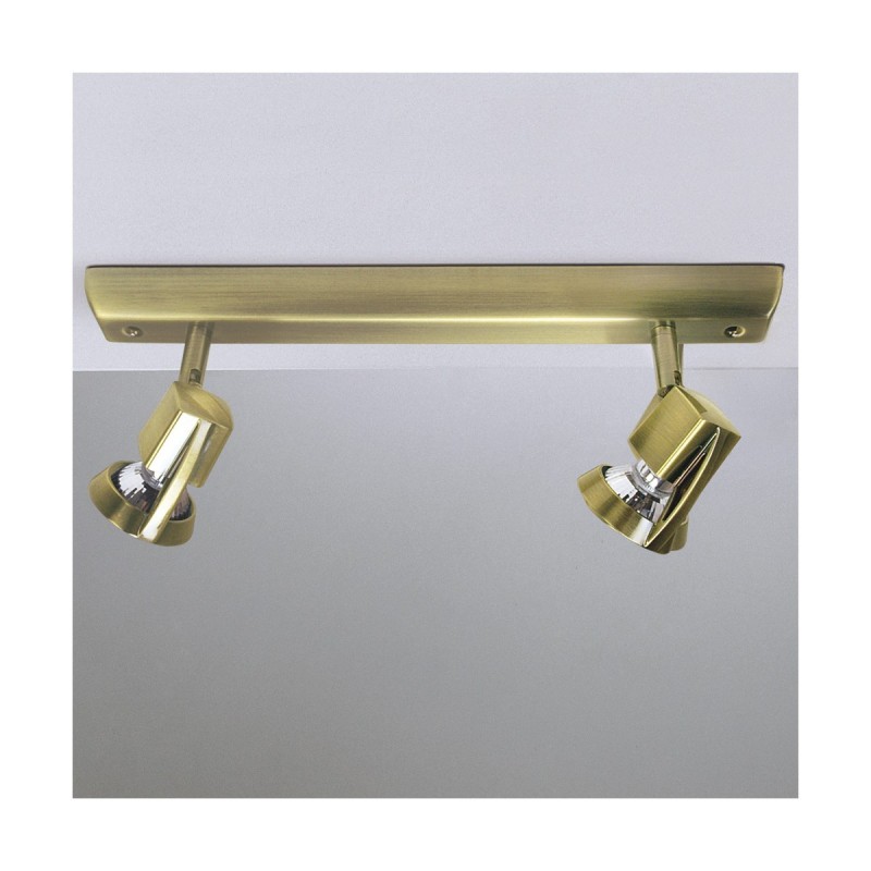 Cristal Record-Arco 2 Σποτ Φωτιστικό οροφής GU10 Brushed Brass ΚΩΔ.-002-2000-2-056