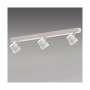 Cristal Record-Moka 3 Σποτ Φωτιστικό οροφής GU10 White ΚΩΔ.-002-2150-3-125