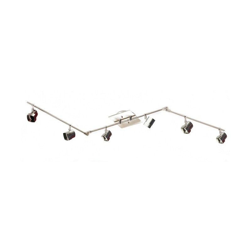 Cristal Record-Moka 6 Φωτιστικό οροφής GU10 Satin Nickel ΚΩΔ.-014-2150-6-053