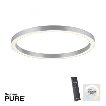Paul Neuhaus-PURE Lines Round Φωτιστικό οροφής 70x70 LED ασημί ΚΩΔ.-SL6306-95