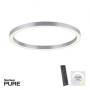 Paul Neuhaus-PURE Lines Round Φωτιστικό οροφής 70x70 LED ασημί ΚΩΔ.-SL6306-95