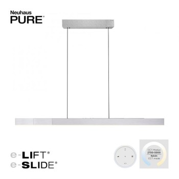 Paul Neuhaus-PURE-MOTO-RISE Κρεμαστό φωτιστικό LED ασημί ΚΩΔ.-SL2545-95