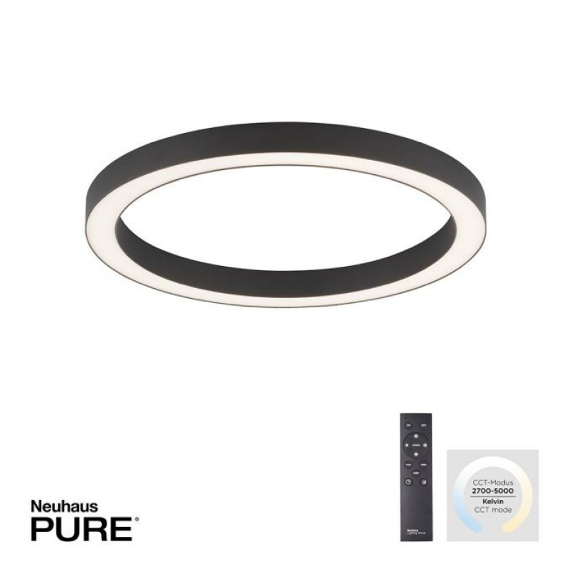 Paul Neuhaus-PURE-LINES Φωτιστικό οροφής LED 50x50 ανθρακί ΚΩΔ.-SL6309-13