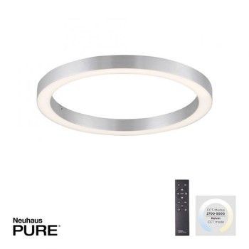 Paul Neuhaus-PURE-LINES Φωτιστικό οροφής LED 50x50 ασημί ΚΩΔ.-SL6309-95