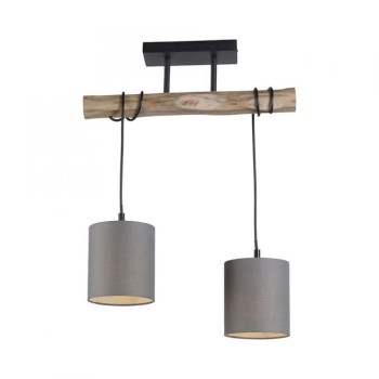 JUST LIGHT.-GREEN TRIBU Κρεμαστό φωτιστικό Ε27 γκρι ΚΩΔ.-SL15782-29