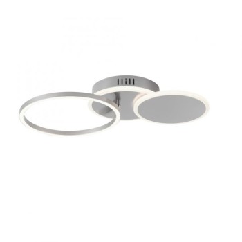 JUST LIGHT.-SEVENT Φωτιστικό οροφής LED ασημί ΚΩΔ.-SL14116-55