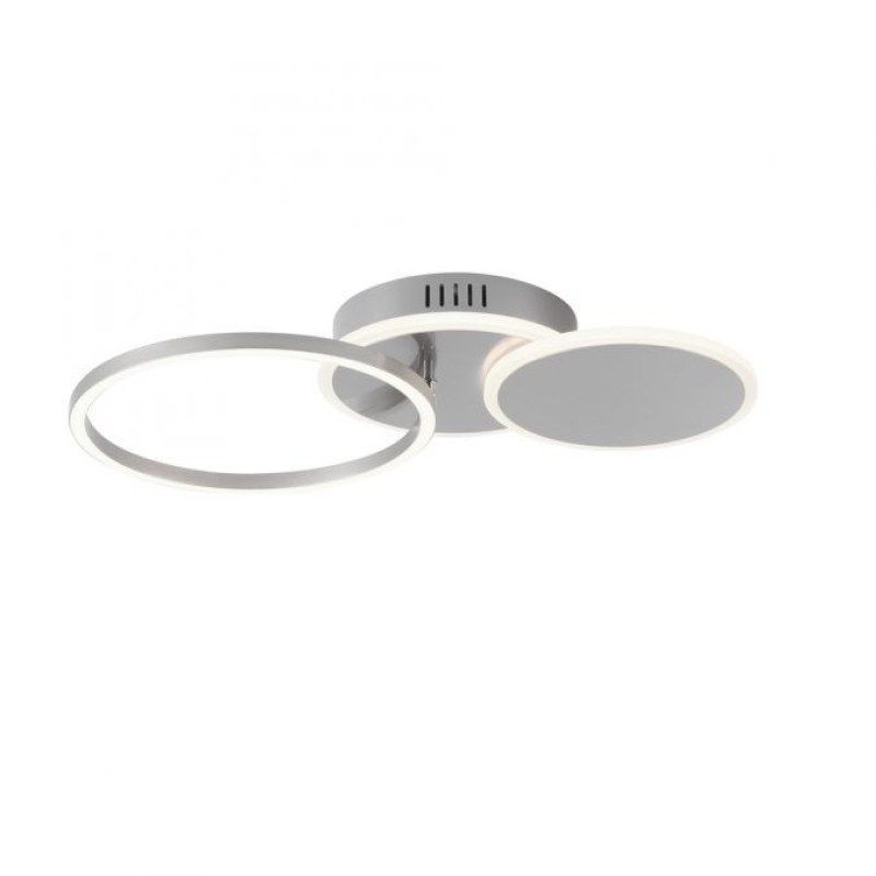 JUST LIGHT.-SEVENT Φωτιστικό οροφής LED ασημί ΚΩΔ.-SL14116-55