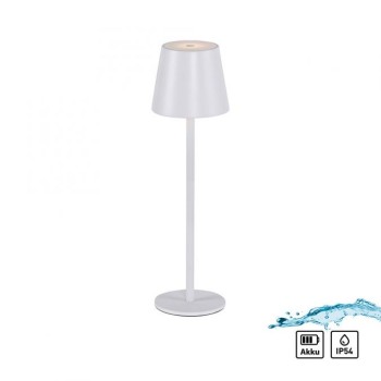 JUST LIGHT.-EURIA Επιτραπέζιο φωτιστικό μπαταρίας LED IP54 άσπρο ΚΩΔ.-SL19250-16