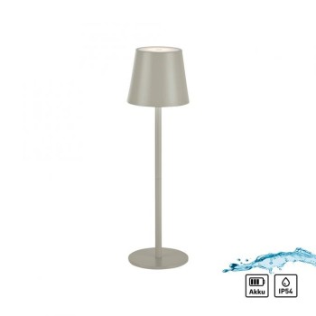 JUST LIGHT.-EURIA Επιτραπέζιο φωτιστικό μπαταρίας LED IP54 μπεζ/γκρι ΚΩΔ.-SL19250-40