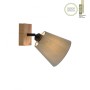 JUST LIGHT.-Green Michel Φωτιστικό τοίχου Ε27 γκρι ΚΩΔ.-SL11581-79