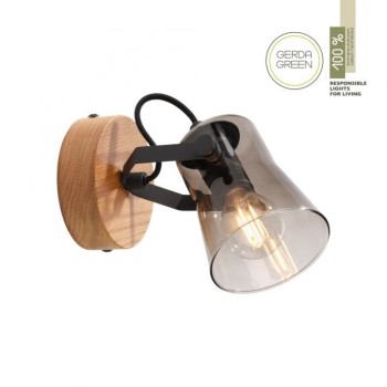 JUST LIGHT.-Green Langstrom Φωτιστικό τοίχου Ε14 μαύρο ΚΩΔ.-SL11447-79