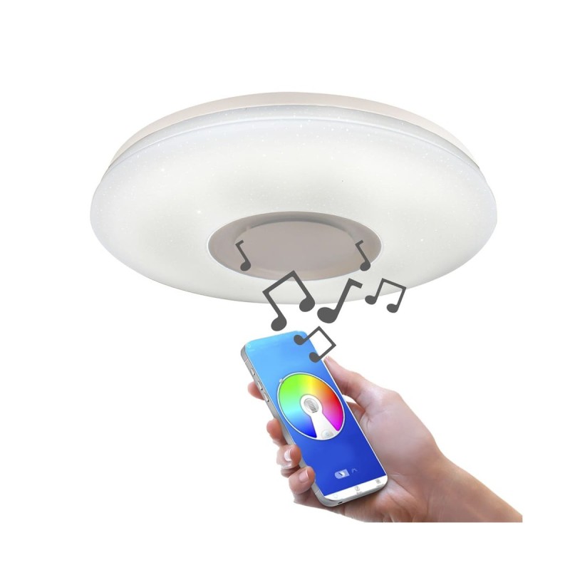 Cristal Record-Φωτιστικό οροφής με RGB LED και ενσωματωμένο ηχείο ΚΩΔ.-27-216-52-000