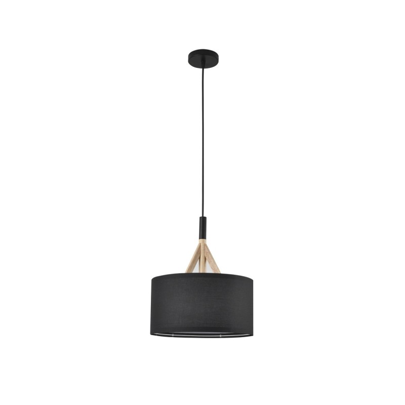 Cristal Record-Κρεμαστό Φωτιστικό Abi 30cm E27 Μαύρο ΚΩΔ.-93-889-27-180