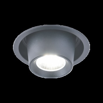 Cristal Record-Χωνευτό Φωτιστικό Tyr LED 8W Μαύρο ΚΩΔ-01-240-08-180