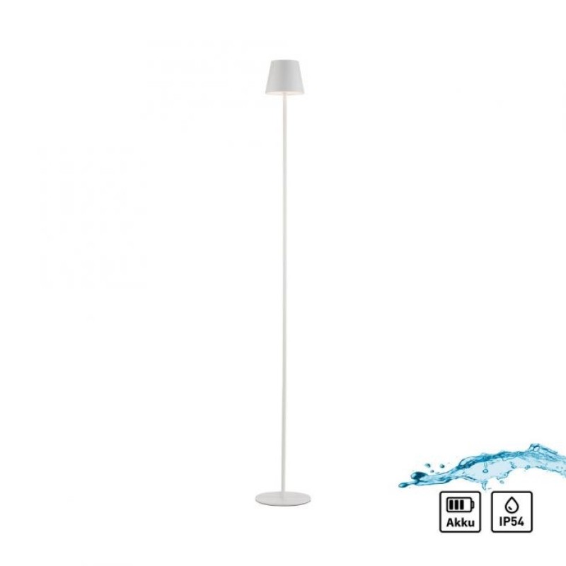 JUST LIGHT.-EURIA Φωτιστικό δαπέδου μπαταρίας LED IP54 λευκό ΚΩΔ.-SL19252-16