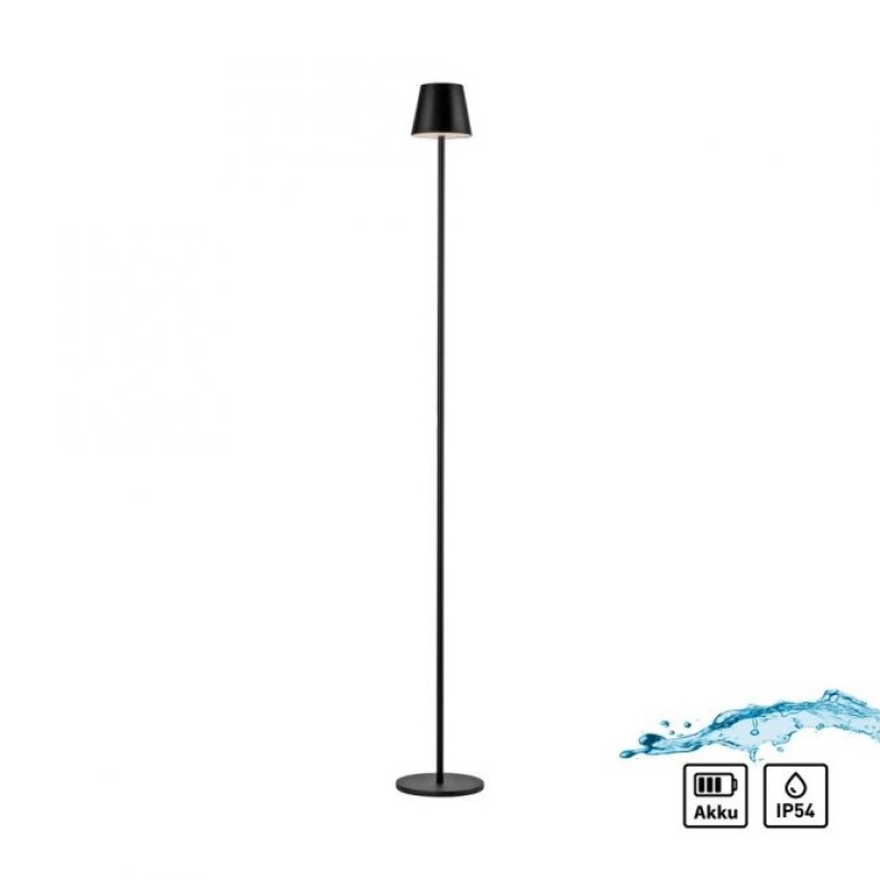 JUST LIGHT.-EURIA Φωτιστικό δαπέδου μπαταρίας LED IP54 μαύρο ΚΩΔ.-SL19252-18