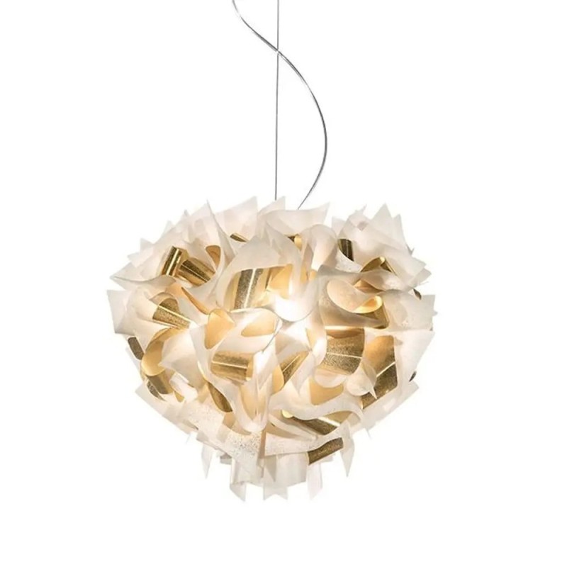 SLAMP-Veli Aurea Large Κρεμαστό φωτιστικό 4x12W E27 με Διάφανο Καλώδιο White-Gold Slamp ΚΩΔ.-SL0805