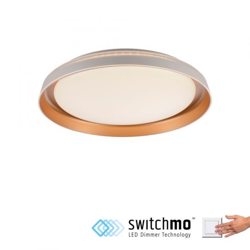 JUST LIGHT.-SATI Φωτιστικό οροφής LED ματ ορείχαλκος ΚΩΔ.-SL14368-60