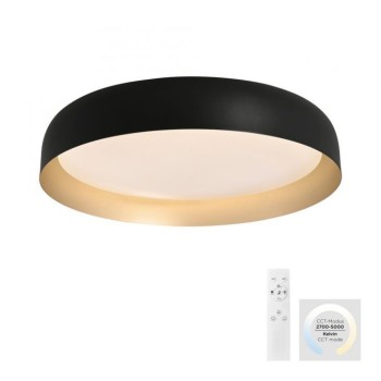 JUST LIGHT.-OSKO Φωτιστικό οροφής LED μαύρο χρυσό 57cm ΚΩΔ.-SL14216-18