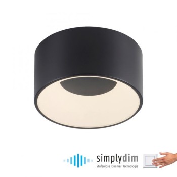 JUST LIGHT.-ANIKA Φωτιστικό οροφής LED μαύρο 16cm ΚΩΔ.-SL14325-18