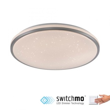 JUST LIGHT.-KYLE Φωτιστικό οροφής LED 49cm ασημί έναστρο ουρανό ΚΩΔ.-SL14295-21