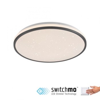 JUST LIGHT.-KYLE Φωτιστικό οροφής LED 38cm μαύρο έναστρο ουρανό ΚΩΔ.-SL14294-18