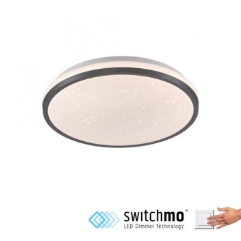JUST LIGHT.-KYLE Φωτιστικό οροφής LED 28cm μαύρο έναστρο ουρανό ΚΩΔ.-SL14293-18