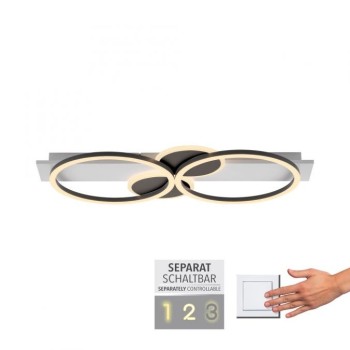 JUST LIGHT.-TROOPER Φωτιστικό οροφής LED λευκό ΚΩΔ.-SL14552-16