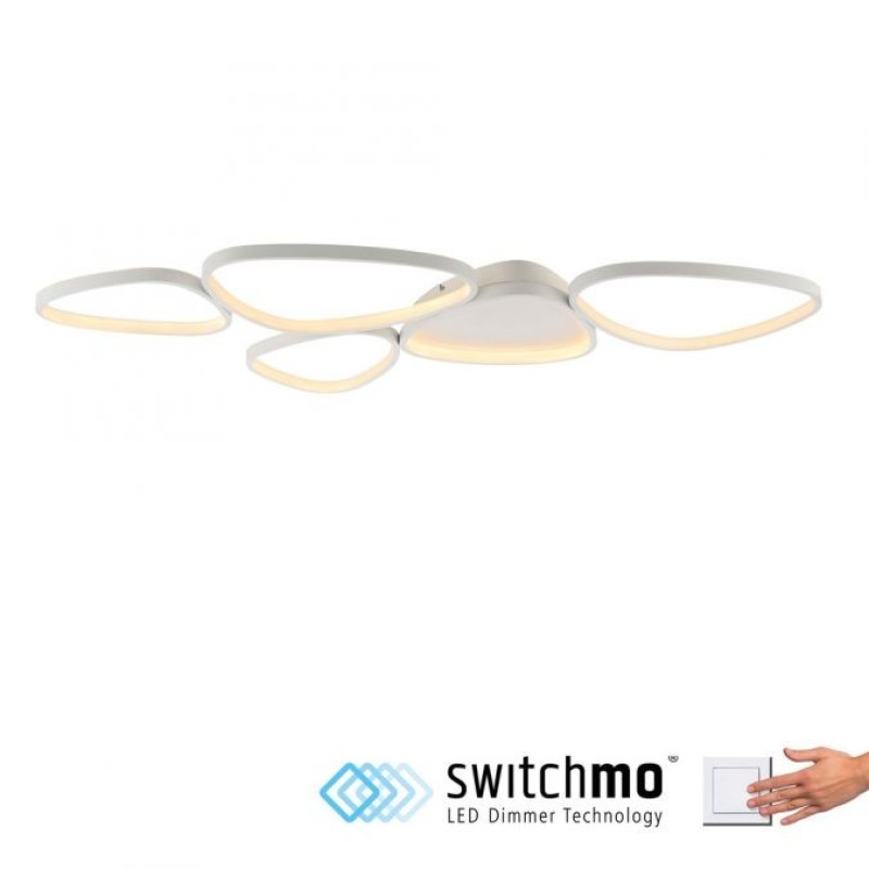 JUST LIGHT.-PEBBLES Φωτιστικό οροφής LED λευκό ΚΩΔ.-SL14045-16