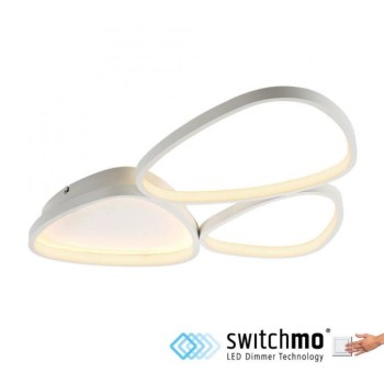 JUST LIGHT.-PEBBLES Φωτιστικό οροφής LED λευκό ΚΩΔ.-SL14049-16