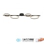 JUST LIGHT.-MINI-RITUS Φωτιστικό οροφής LED μαύρο ΚΩΔ.-SL14211-18