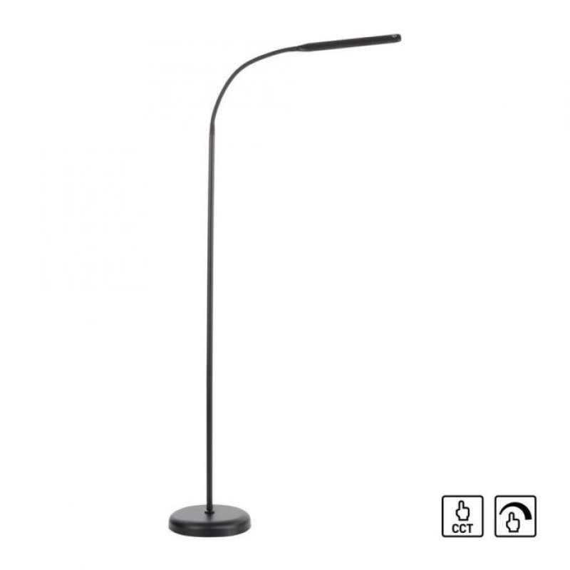 JUST LIGHT.-ELLY Φωτιστικό δαπέδου LED μαύρο CCT ΚΩΔ.-SL11031-18