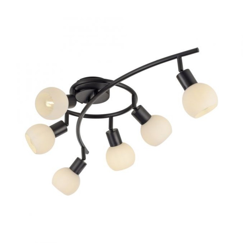 JUST LIGHT.-LOKI Φωτιστικό οροφής LED μαύρο ΚΩΔ.-SL12155-18